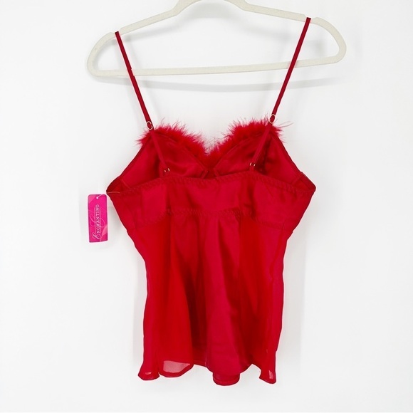 Vintage Red Santa Holiday Red Babydoll With Tags - Picture 8 of 9